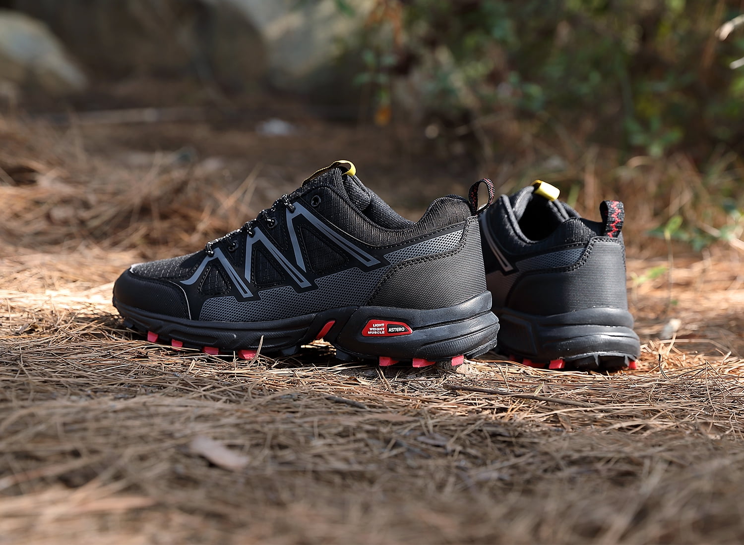 TOPIO Men's breathable Trail Running Hiking Shoes