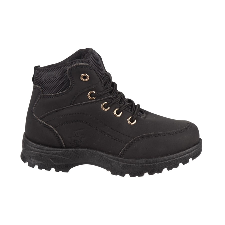 Polo Club Boys Hiking Boots - Black, Size 12