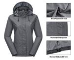 Women's Waterproof Rain Jacket for Hiking & Travel