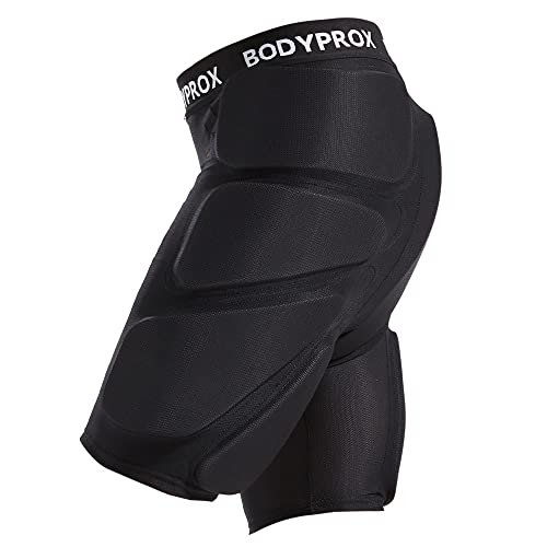 Bodyprox Padded Snowboarding Shorts - Medium, Black