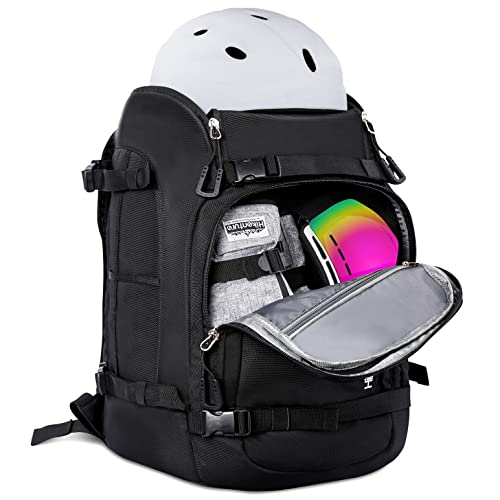 50L Hikenture Ski Boot Bag Backpack: Large Capacity
