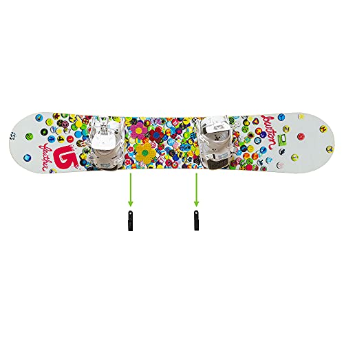 HBoard - Horizontal Snowboard Wall Mount - Black Steel