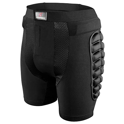 Soared Hip Butt Protective Shorts - Black L