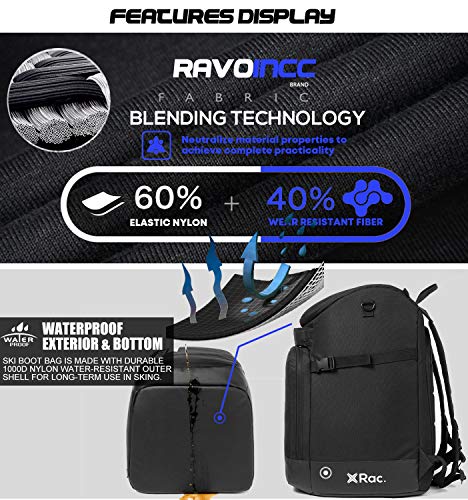 RAVOINCC Snowboard Boot Bag - Waterproof 50L