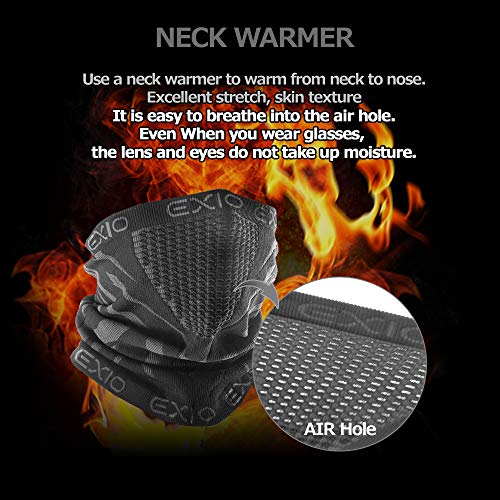 EXIO Neck Warmer Gaiter/Balaclava - Windproof Face Mask