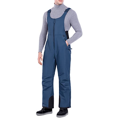 Men's Sportneer Snow Pants, Insulated Overalls, Navy XL