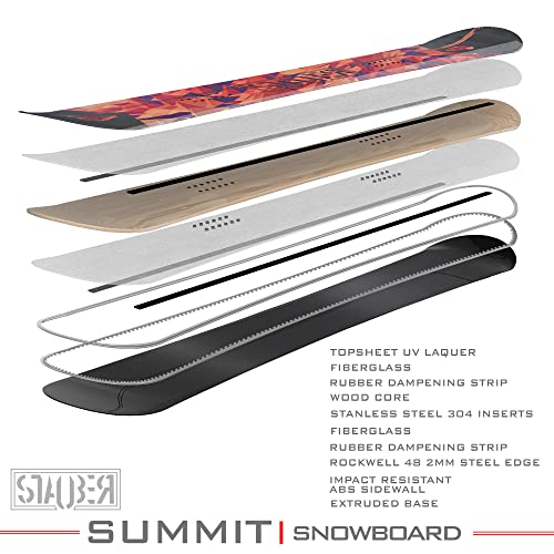 STAUBER 153cm Summit Snowboard & Binding Package - All Terrain Performance