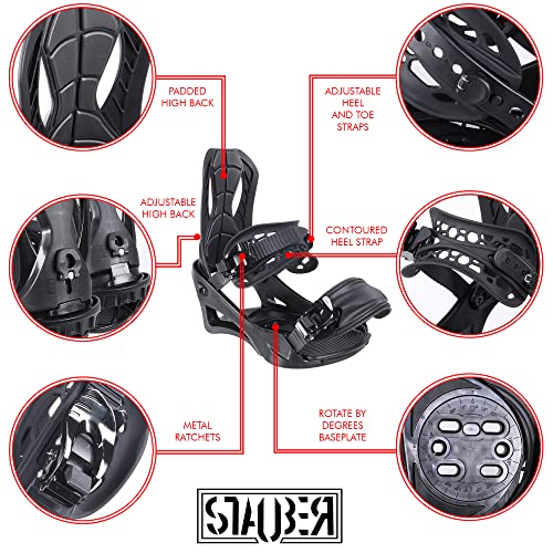 STAUBER 153cm Summit Snowboard & Binding Package - All Terrain Performance