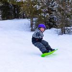 Lucky Bums Kids 120cm Blue Beginner Snowboard