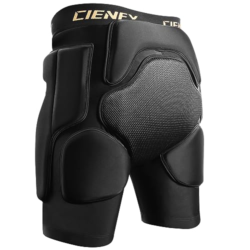 Cienfy 3D Hip Protective Padded Shorts - Black