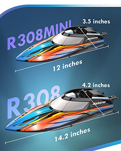 2 Pack ALPHAREV RC Boats: 20+ MPH Fun