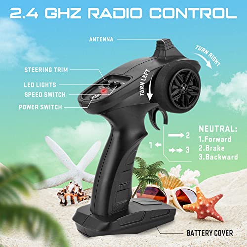 ALPHAREV RC Boat - R208: Fast 20+ MPH Speed Boat