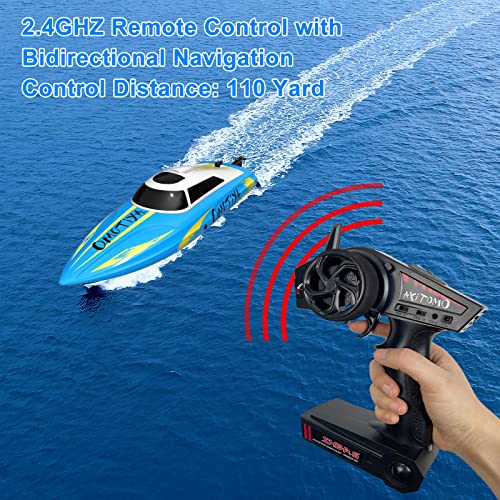 OMOTIYA RC Boat for Kids and Adults, 20mph Speed