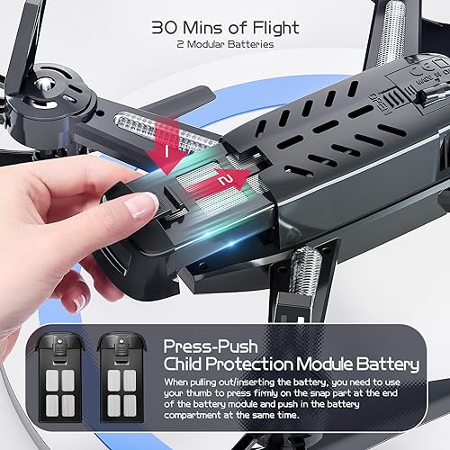 1080P HD FPV Drone for Adults: FERIETELF T6