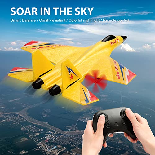 RoofWorld RC Glider Airplane with Easy Fly Fighter