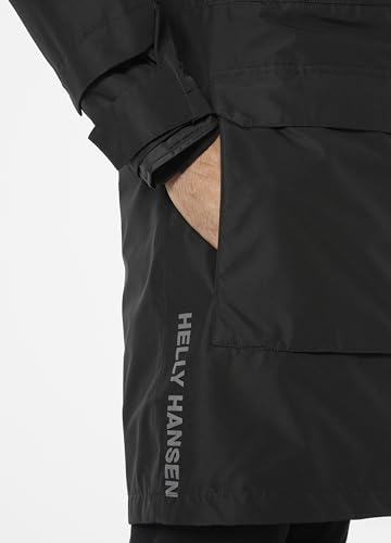 Helly Hansen Black Rigging Coat - Size L