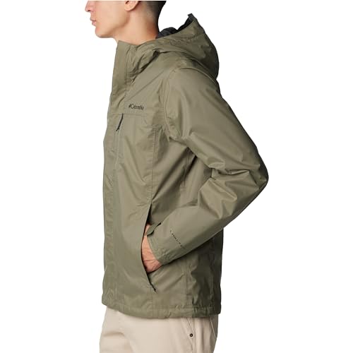 Columbia Men's Waterproof Rain Jacket in Stone Green