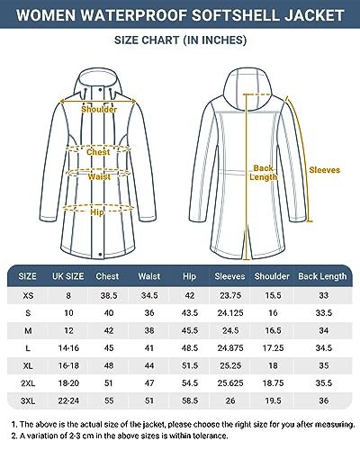 Women's Waterproof Softshell Jacket with Hood - Black