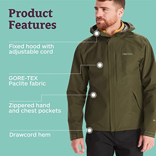 Marmot Men's Waterproof Rain Jacket for Running & Hiking