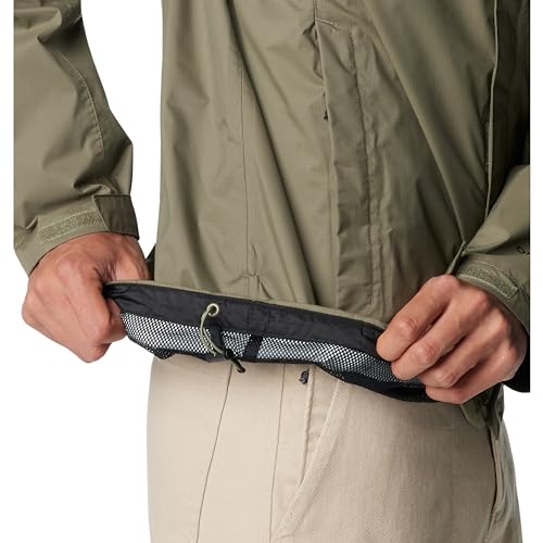 Columbia Men's Waterproof Rain Jacket in Stone Green