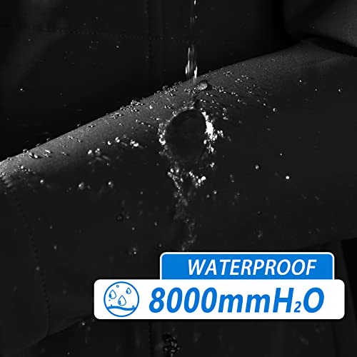 Women's Waterproof Softshell Jacket with Hood - Black