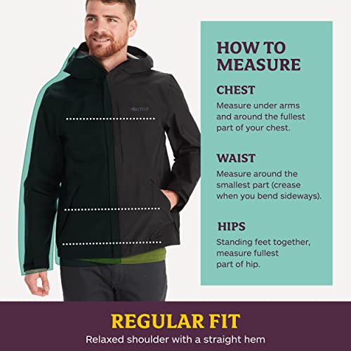 Marmot Men's Waterproof Rain Jacket for Running & Hiking