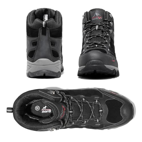 NORTIV 8 Men's Waterproof Hiking Boots, Size 9 UK/10 US