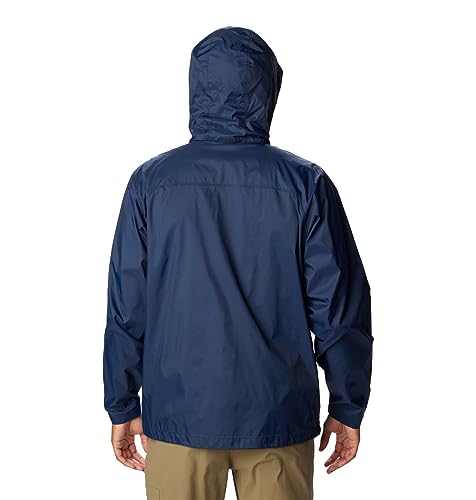 Columbia Men's Waterproof Rain Jacket, Collegiate Navy, M