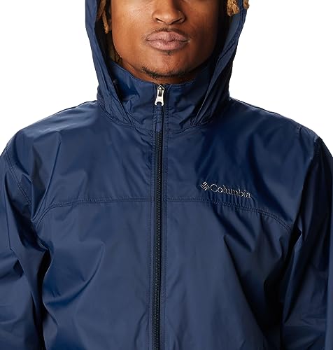 Columbia Men's Waterproof Rain Jacket, Collegiate Navy, M