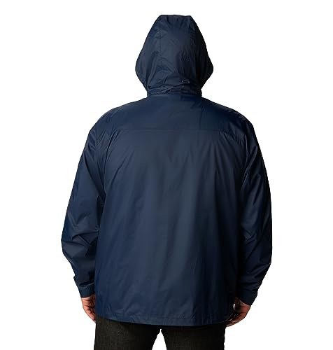 Columbia Men's Waterproof Rain Jacket, Collegiate Navy, M