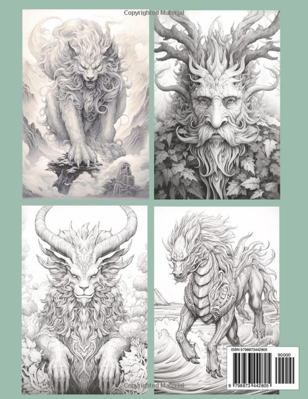 Fierce Fantasy Creatures Coloring Book for Adventurers