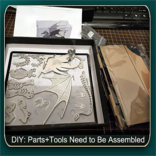 3D Metal Dragon Puzzle - DIY Art & Decor