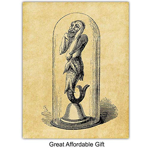 Gothic Mythical Creatures Wall Art Prints Set