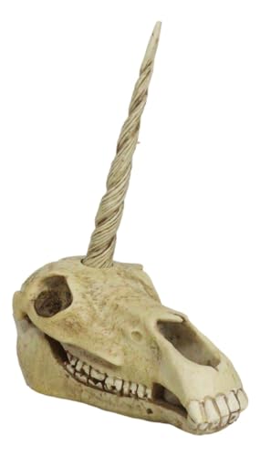 Rare Ancient Unicorn Skull Statue for Collectors
