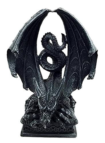 Crouching Dragon Cell Phone Holder Statue Decor
