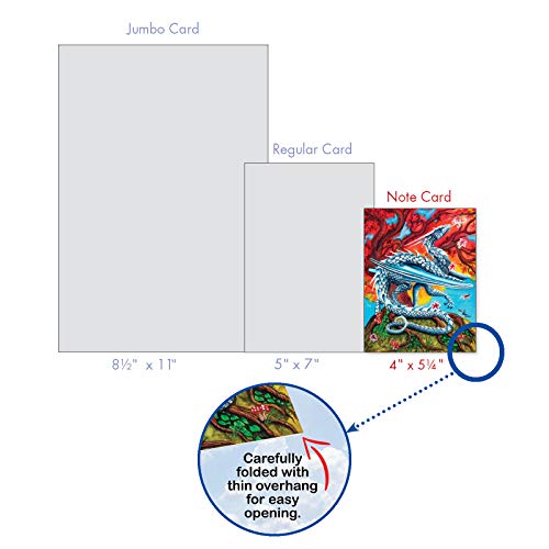 Mythical Fantasy Note Cards for Kids - Assorted