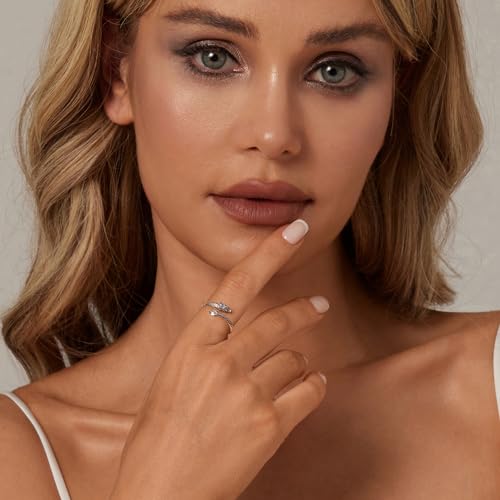 Dainty Silver Dragon Wrap Ring for Women