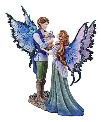 Fairy Family Love Statue - 9.5" Mythical Decor