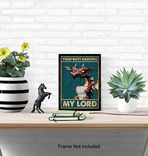 Your Butt Napkins, My Lord - Dragon Wall Art