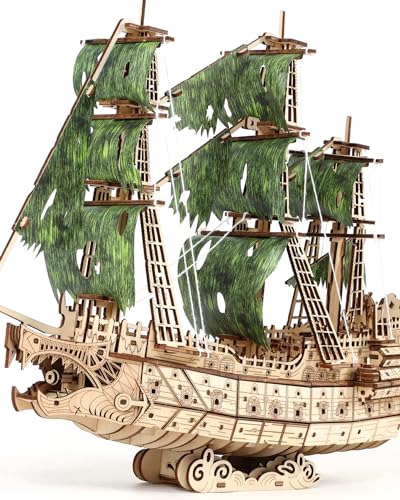 Flying Dutchman 3D Wooden Puzzle Model Kit
