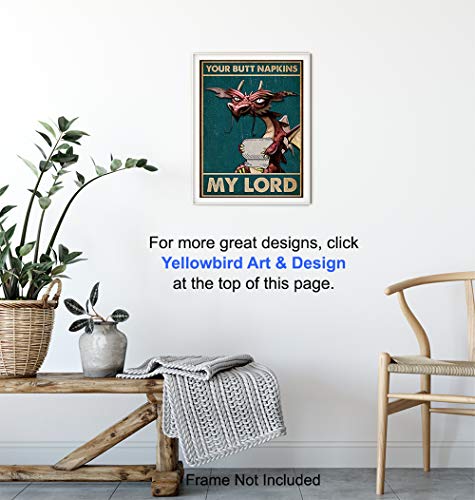 Your Butt Napkins, My Lord - Dragon Wall Art