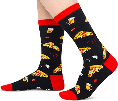 Zmart Funny Food Socks Pizza Socks Pizza Gifts for Women Teens, Pizza Gifts for Pizza Lovers Novelty Socks for Women Cool Gifts for Teenagers
