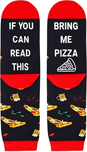 Zmart Funny Food Socks Pizza Socks Pizza Gifts for Women Teens, Pizza Gifts for Pizza Lovers Novelty Socks for Women Cool Gifts for Teenagers