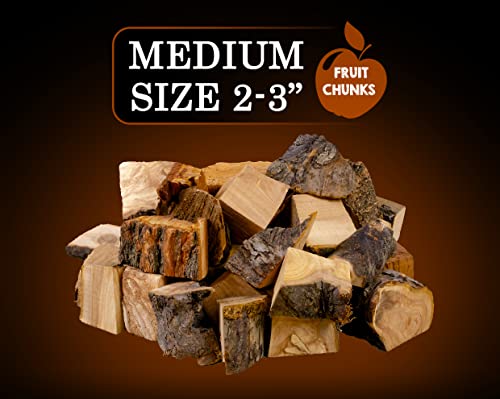 Zorestar Apple Cherry (Fruit Mix) - 13-15lb - Wood Chunks for Smoking and Grilling