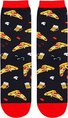Zmart Funny Food Socks Pizza Socks Pizza Gifts for Women Teens, Pizza Gifts for Pizza Lovers Novelty Socks for Women Cool Gifts for Teenagers