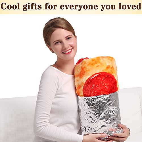 mermaker Pepperoni Pizzas Blanket 2.0 Double Sided 71 inch for Adult and Kids, Pizzas Blanket Adult Size, Realistic Food Blanket, 285 GSM Soft Pizzas Blanket, Funny Gifts for Teenage Boys and Girls