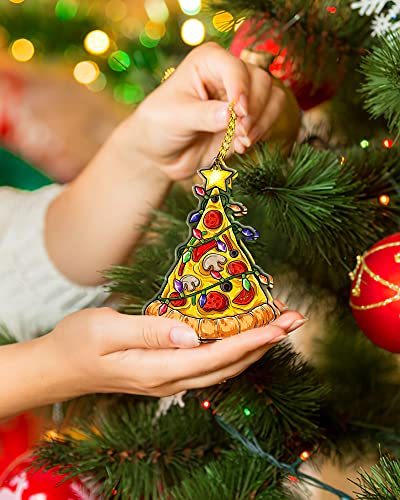 Pizza Ornaments for Christmas Tree Pizza Gifts for Pizza Lovers Women Themed
