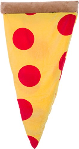 Silver Lilly Food Shaped Sleeping Bag Blanket - Novelty Wearable Plush Fleece Throw Blanket for Kids and Adults (Pepperoni)