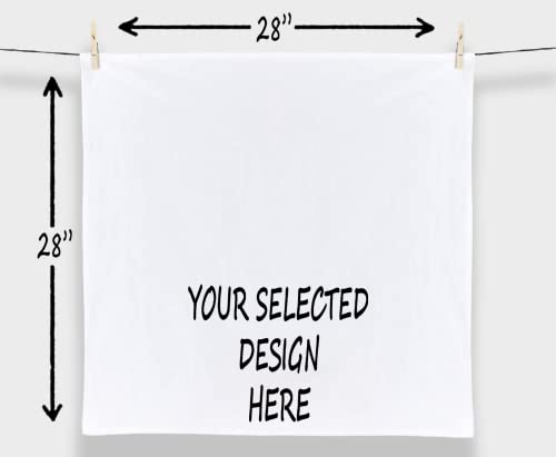 Handmade Funny Kitchen Towel - How I Cut My Carbs - 100% Cotton Funny Flour Sack Hand Towel for Kitchen - 28x28 Inch Perfect for Housewarming-Christmas-Mothers’ Day-Birthday Gift