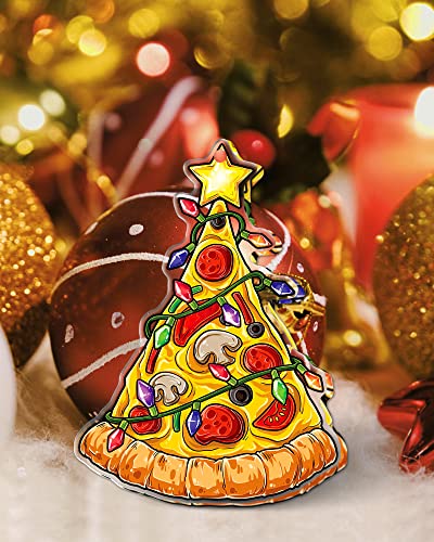 Pizza Ornaments for Christmas Tree Pizza Gifts for Pizza Lovers Women Themed